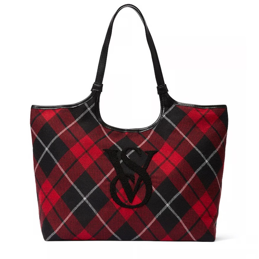 Victoria’s Secret tote plaid bag